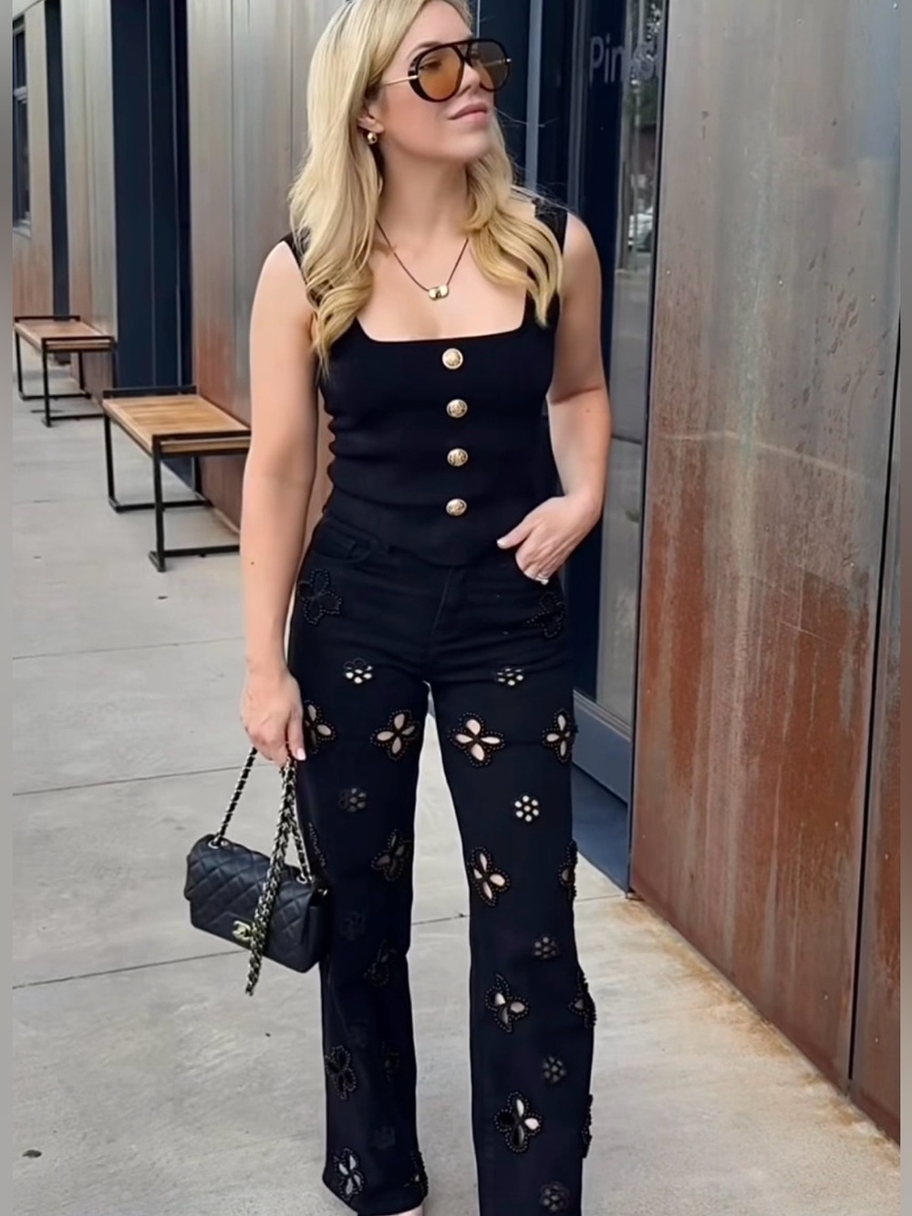 The Noli Shop Kaia Pearl High Rise Black Jeans